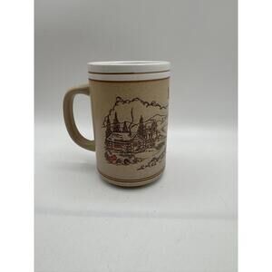 The Alaska Homestead souvenir coffee mug stoneware 5 1/4" high A.C.E. 83